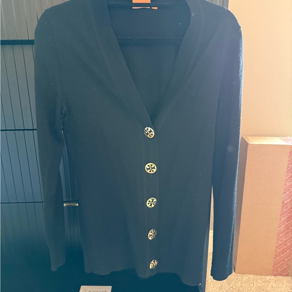 Tory Burch Black Cardigan Sweater
